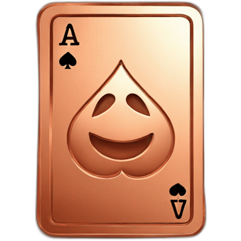 poker-card-in-copper emoji