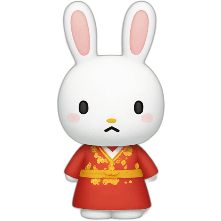 Miffy with Vietnam traditional dress emoji