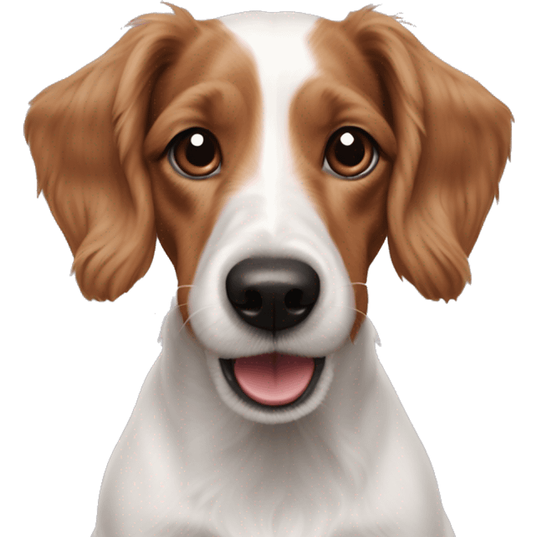 realistic jack Russell cocker spaniel mix emoji