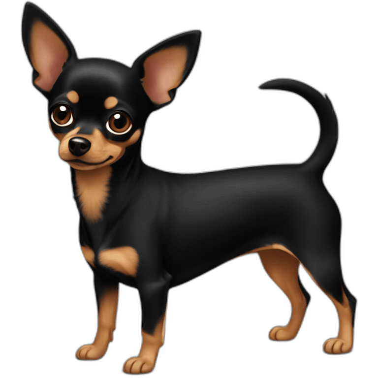 Chienne noire chihuahua yorkshire pinscher emoji