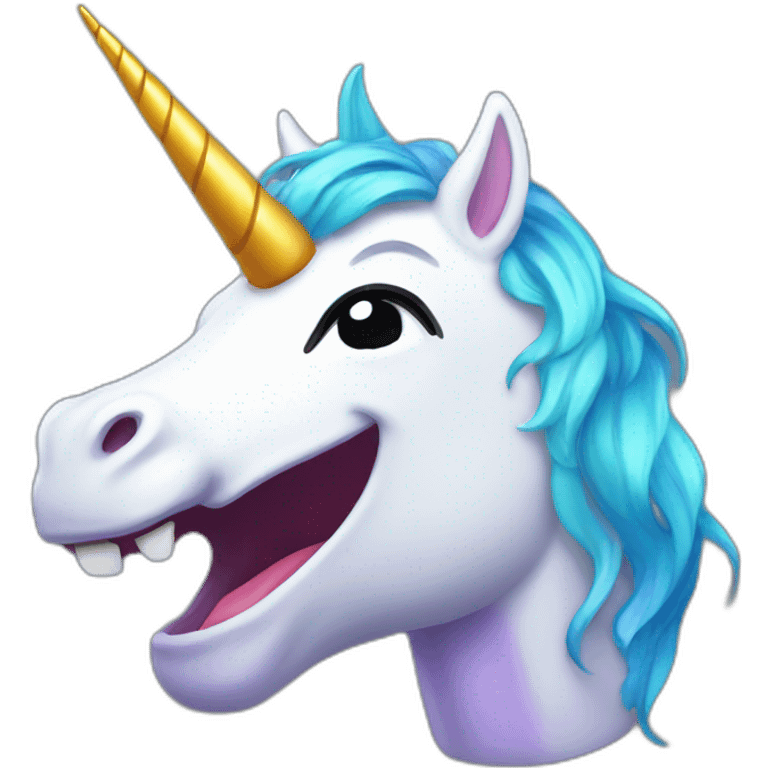 rgb unicorn laughing emoji