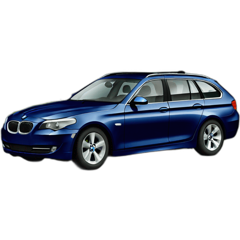 2010 bmw 525td touring in dark metallic blue emoji