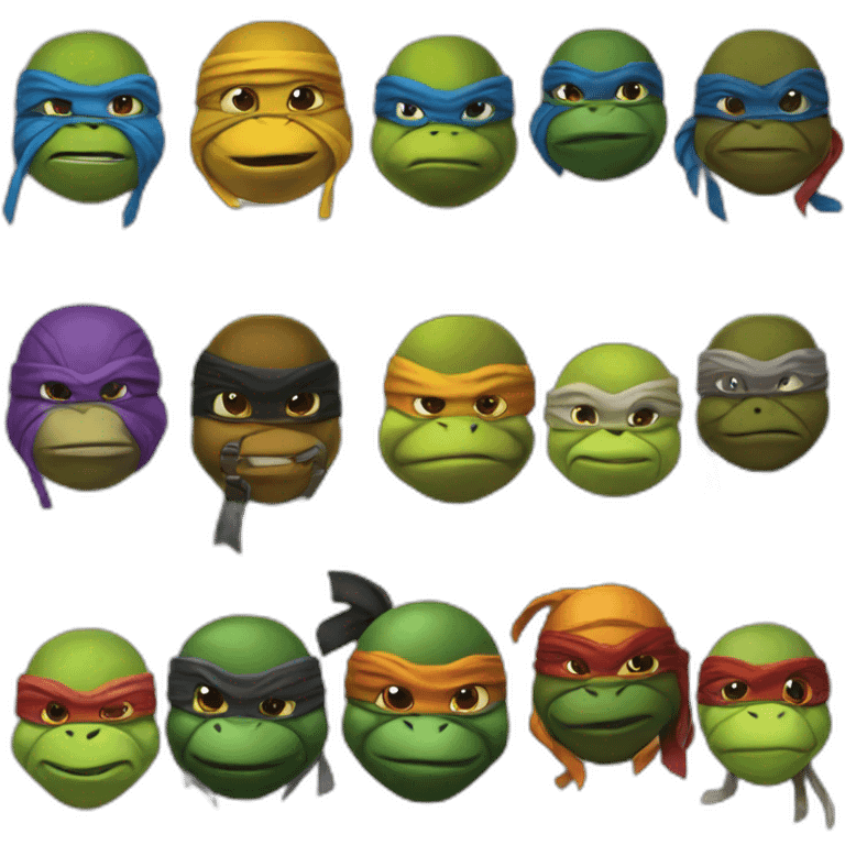 Teenage mutant ninja turtles emoji