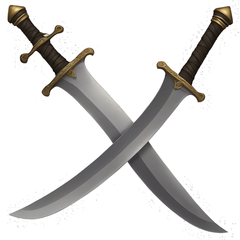 Curvy Sword with double blade at the end ( zulfikar Sword ) emoji