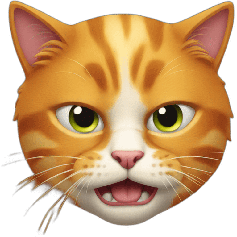 furious ginger cat emoji