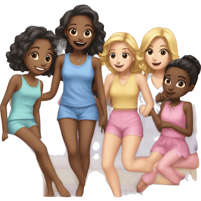 sleepover girls party emoji