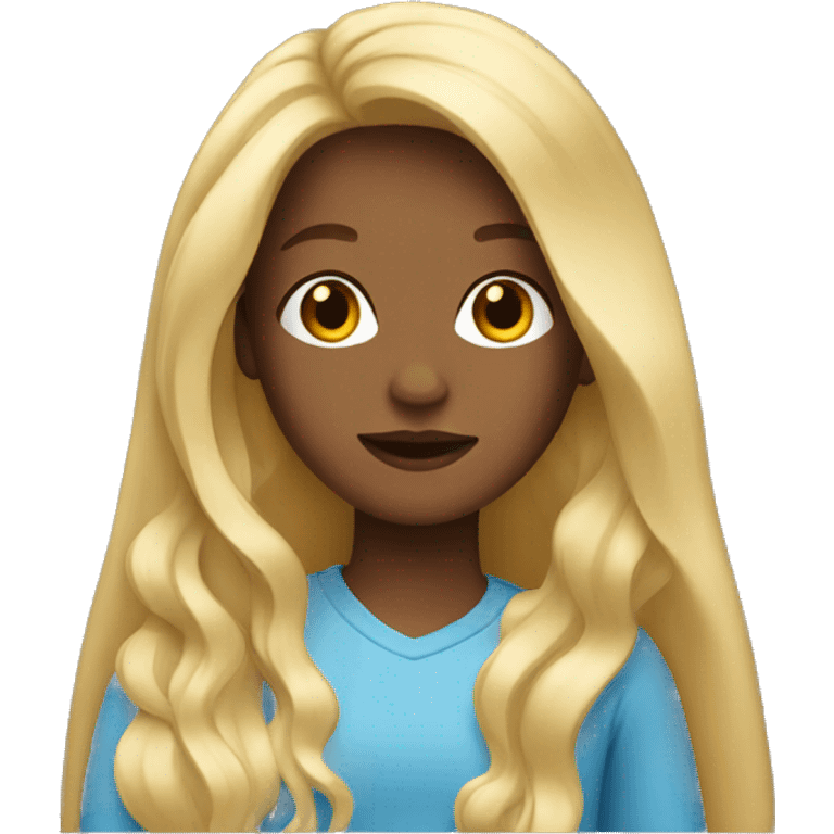 girl with long blonde hair  emoji