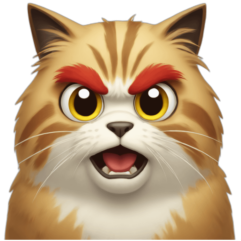 angry bird merged cat emoji