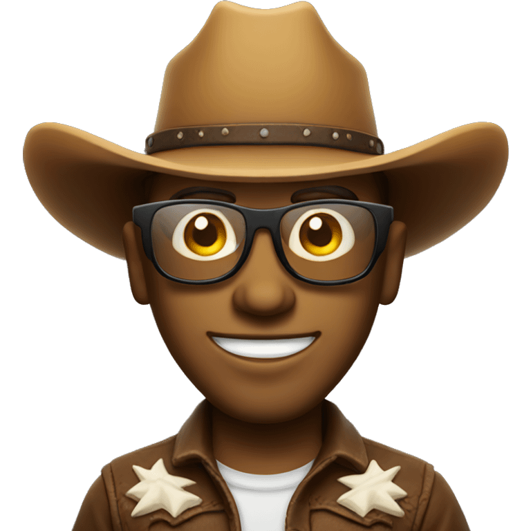 Smirking Cowboy in Sunglases emoji