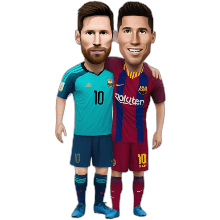 Messi an ronaldo  emoji