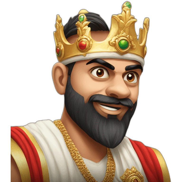 Virat kohli king emoji