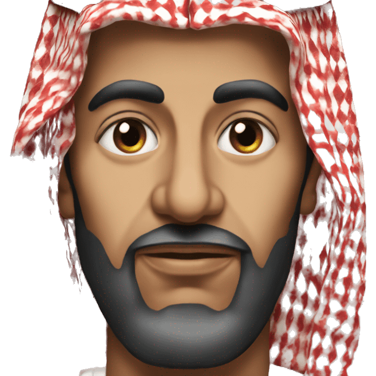 photorealistic  Faisal King of Saudi Arabia serious emoji