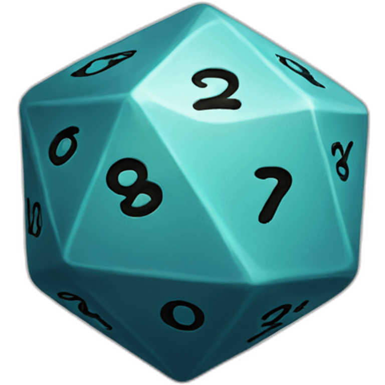 d20 die emoji