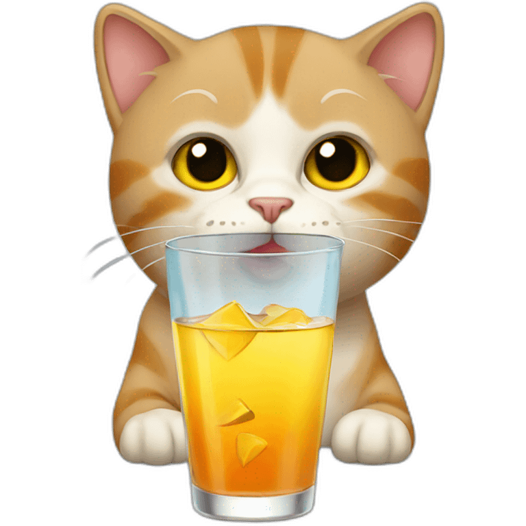 cat drinking vodka emoji