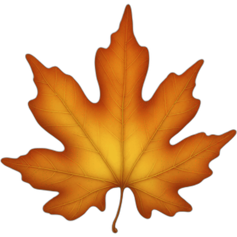 autumn leaf emoji