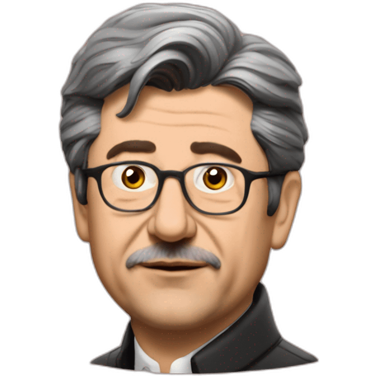 Mélenchon as a communist leader emoji