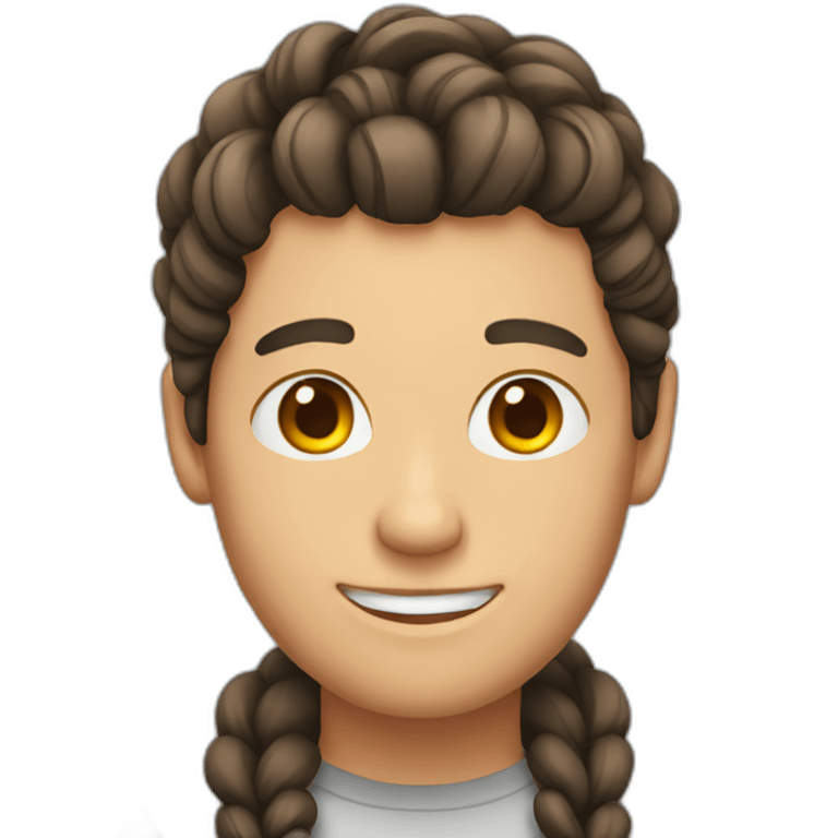 Guy with braid emoji