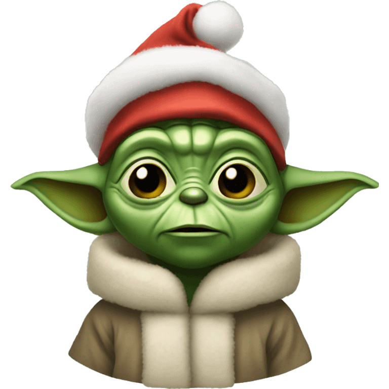 Christmas yoda emoji