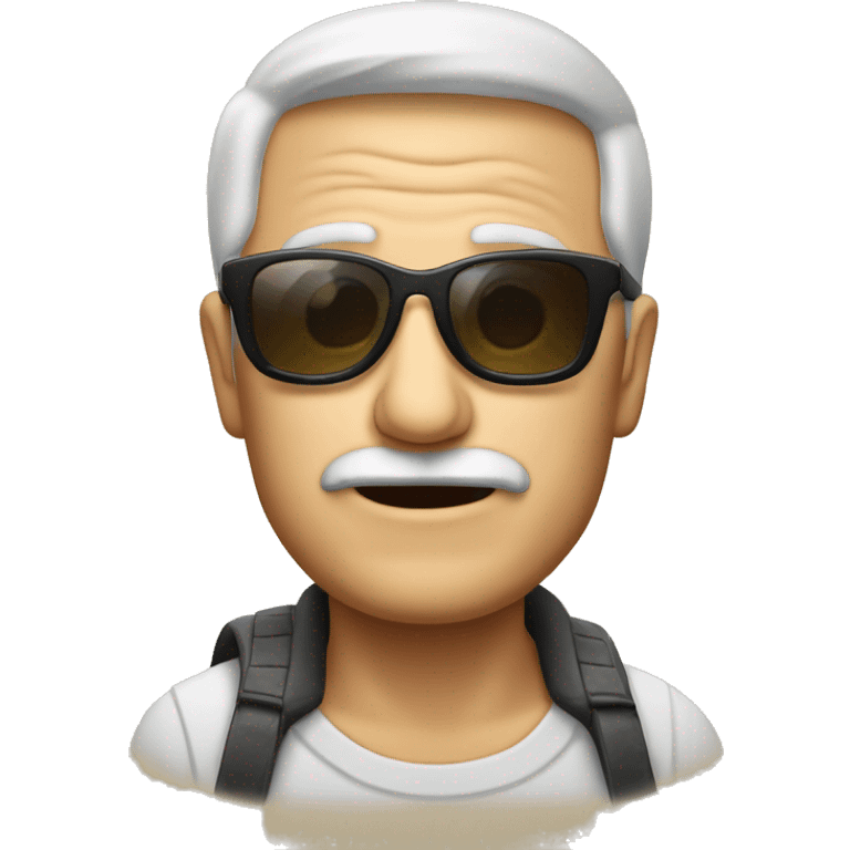 Opa mit stumpen und Sonnebrille emoji