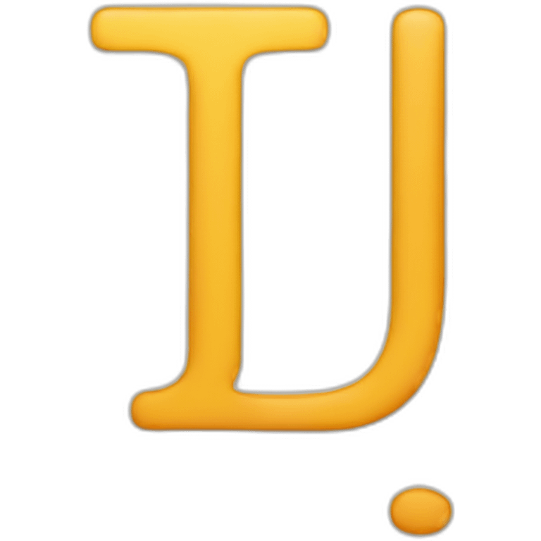 letter t and letter j emoji