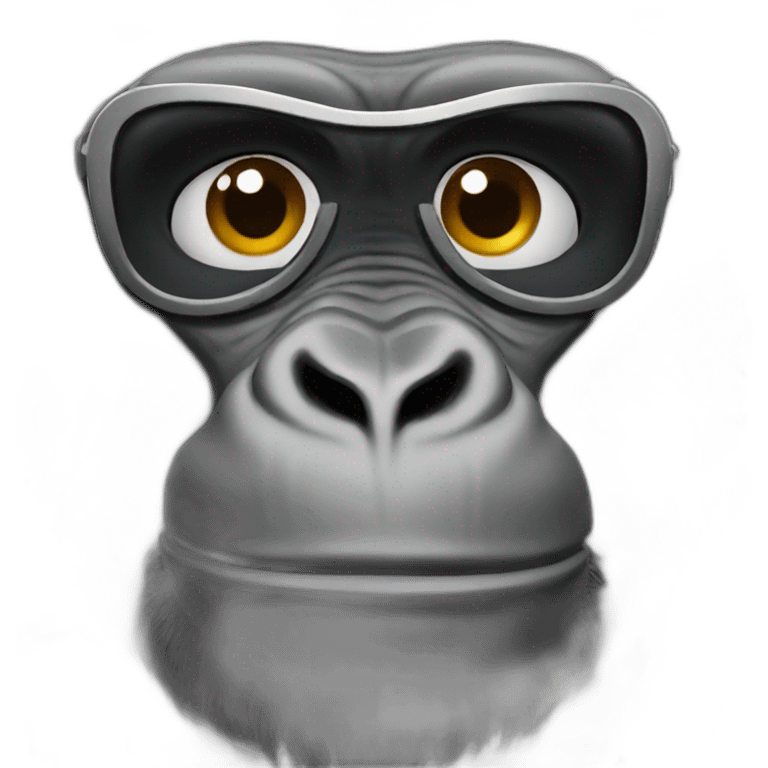 Gorilla in moto emoji