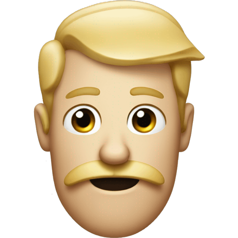 A smelly white ginger man with a moustache emoji