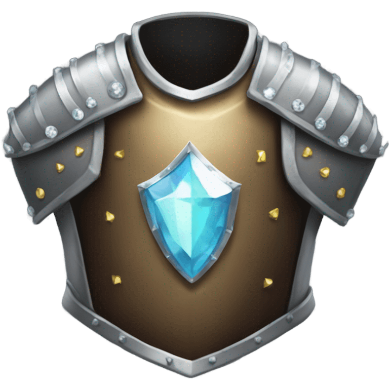 chestplate knight with diamonds emoji