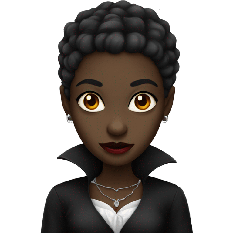 Black girl vampire  emoji