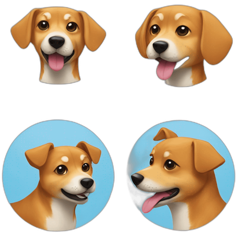 Teckel croisés avec un shiba emoji