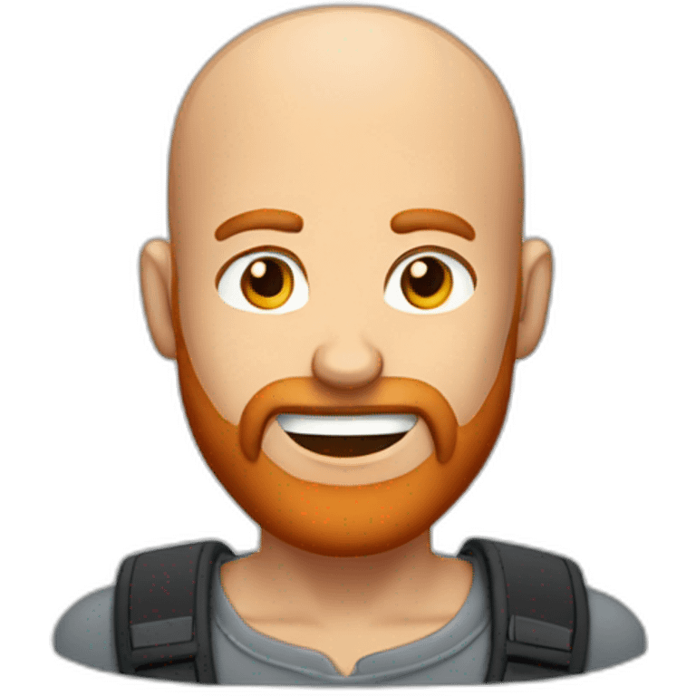 pumped up balding man with a red beard emoji