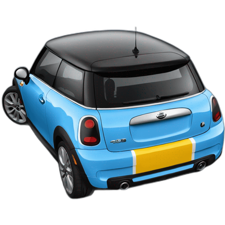 Blue 2024 Mini Cooper emoji