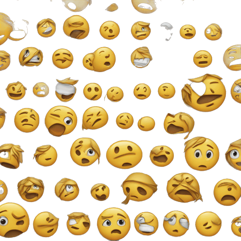 Emoji qui heurheureux et triste en meme temp emoji