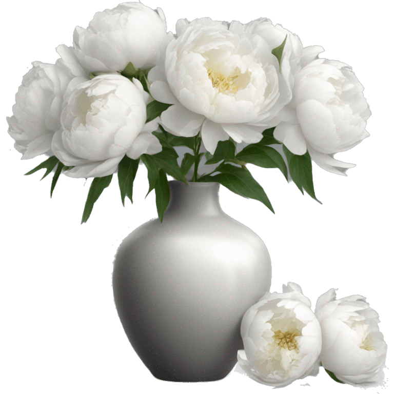 Realistic-light-grey-modern-vase-with-white-peonies emoji