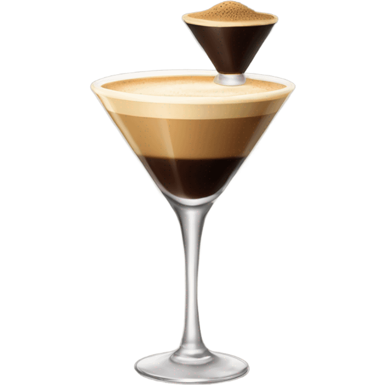 Espresso martini in tall glass emoji