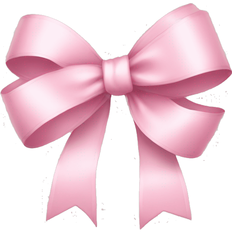 light pink bow with thin ribbon emoji