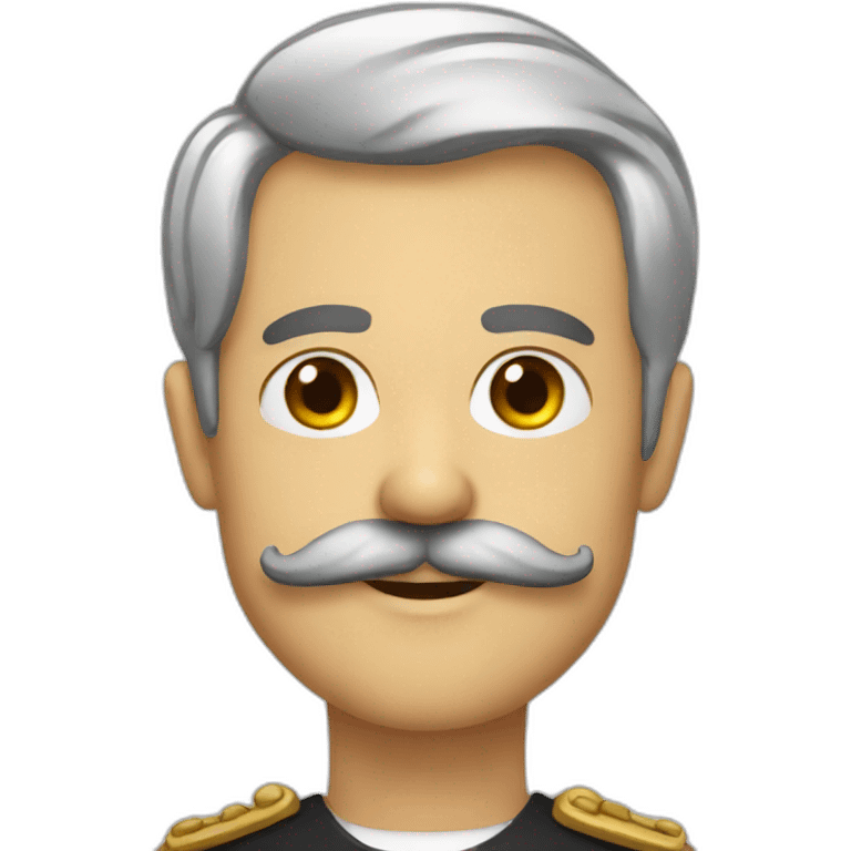 german with tiny moustache emoji