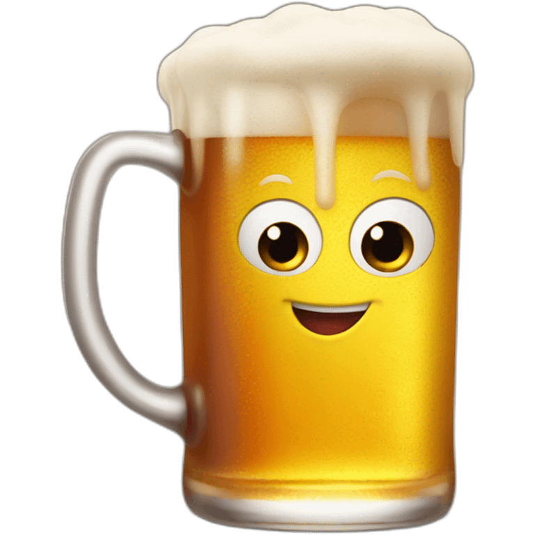 Lightning McQueen drinking beer emoji