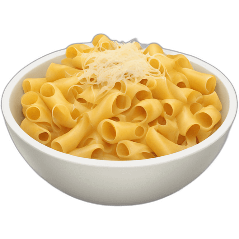 bowl of pasta with cheese emoji