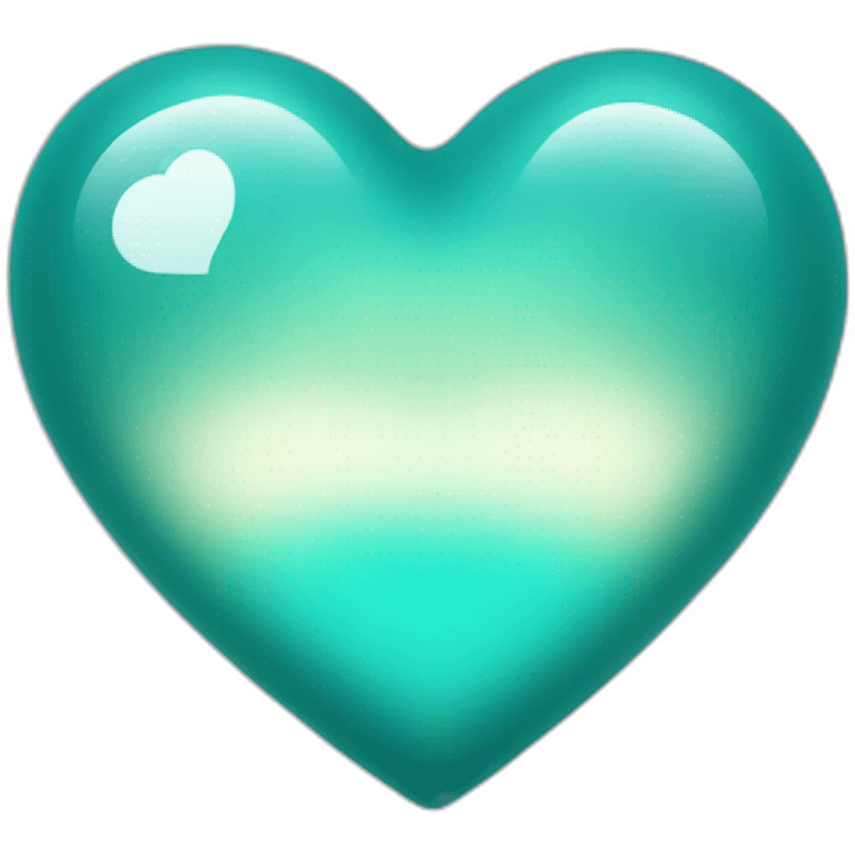 Teal heart emoji