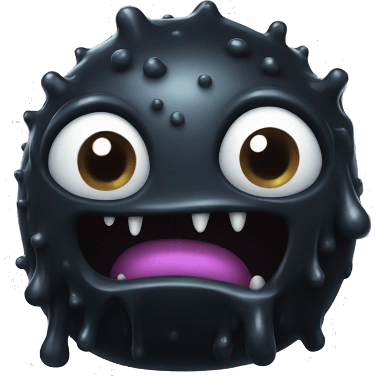 black slime monster emoji