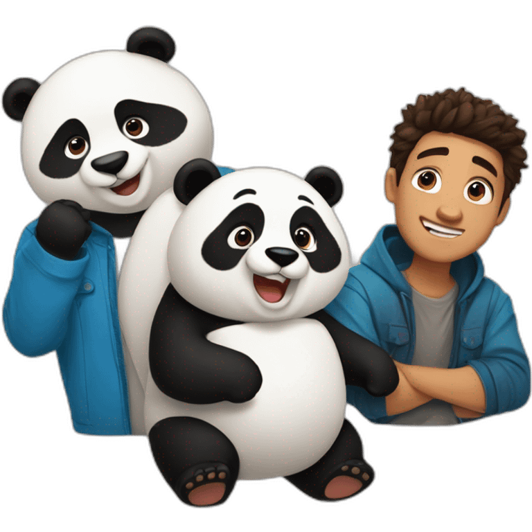 ryan and max c and panda and zaur  emoji