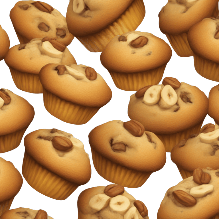 Banana nut muffins  emoji