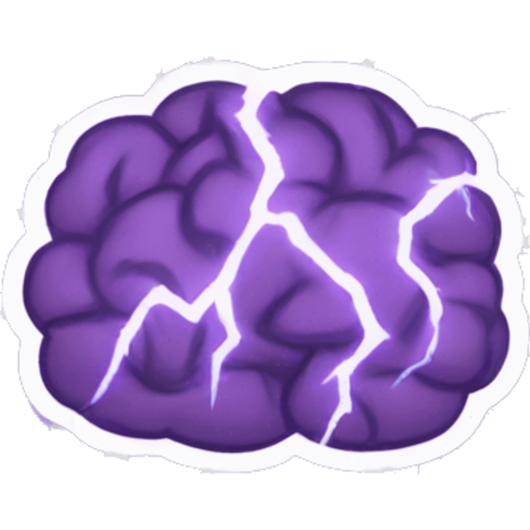 lightning brains emoji