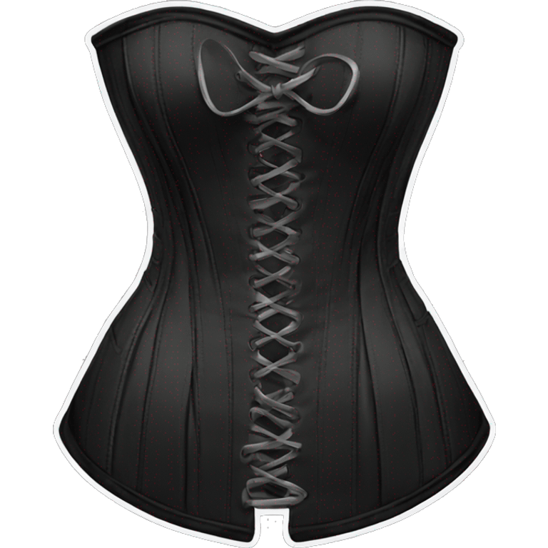 black y2k corset emoji