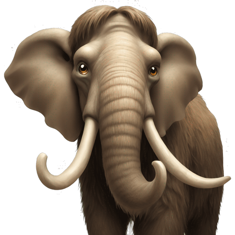 Hyper realistic mammoth  emoji