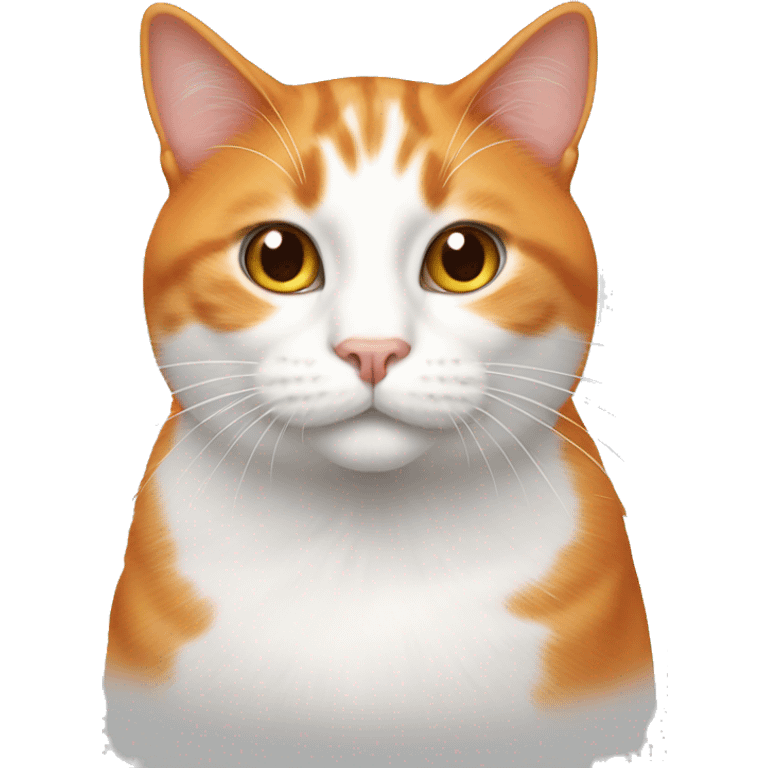 orange and white cat emoji