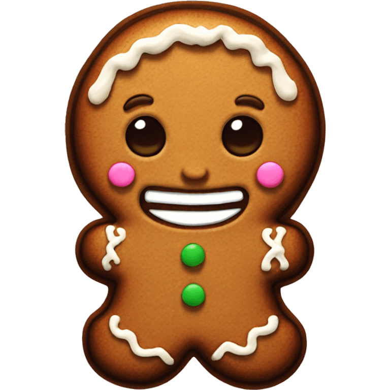 gingerbread with piece emoji