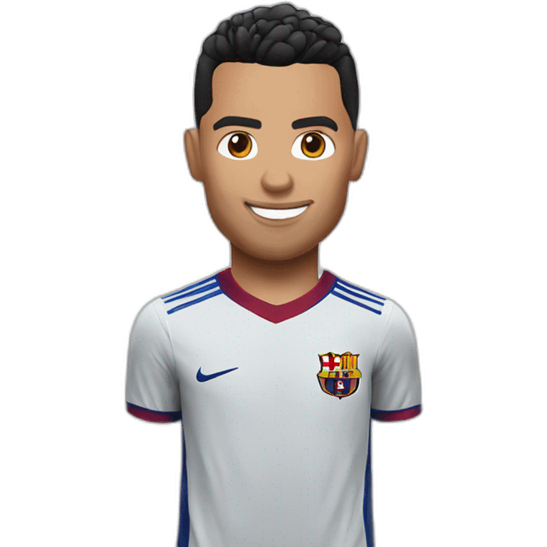 Ronaldo at fc barcelone  emoji