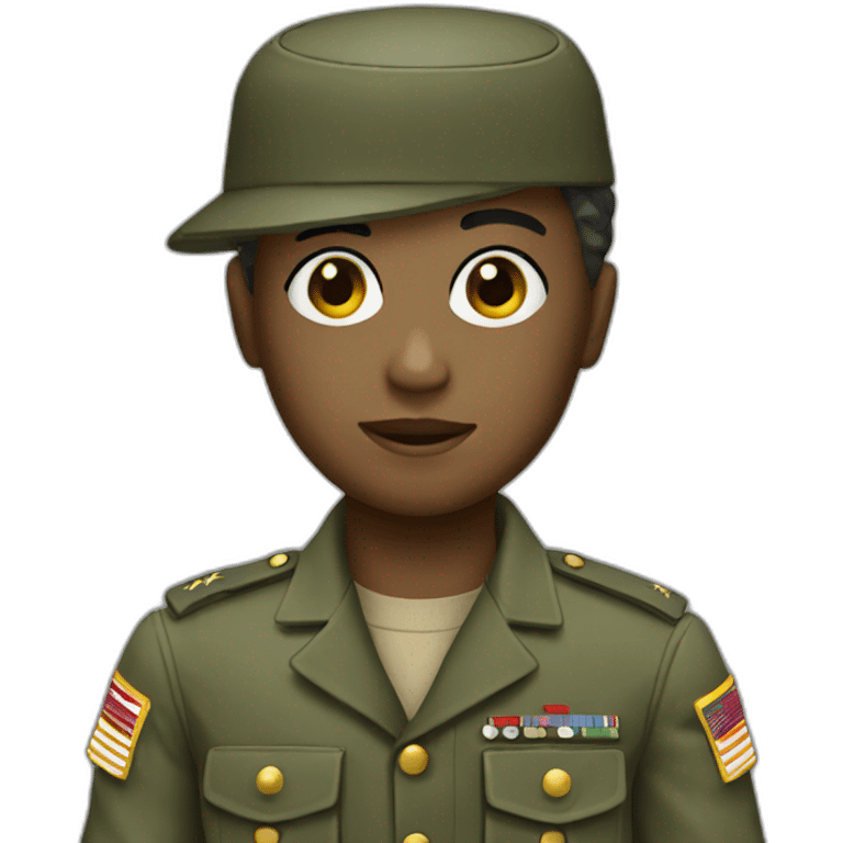 small military doll emoji