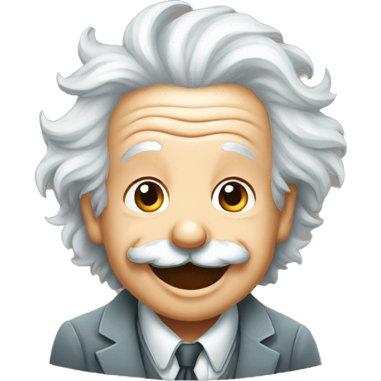 albert einstein happy Newborn sticker emoji